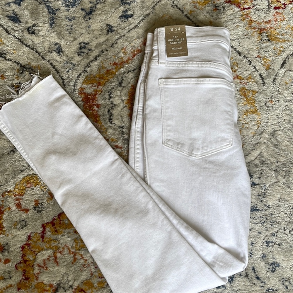 Madewell white jeans